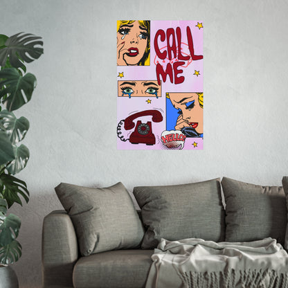 "call me" print