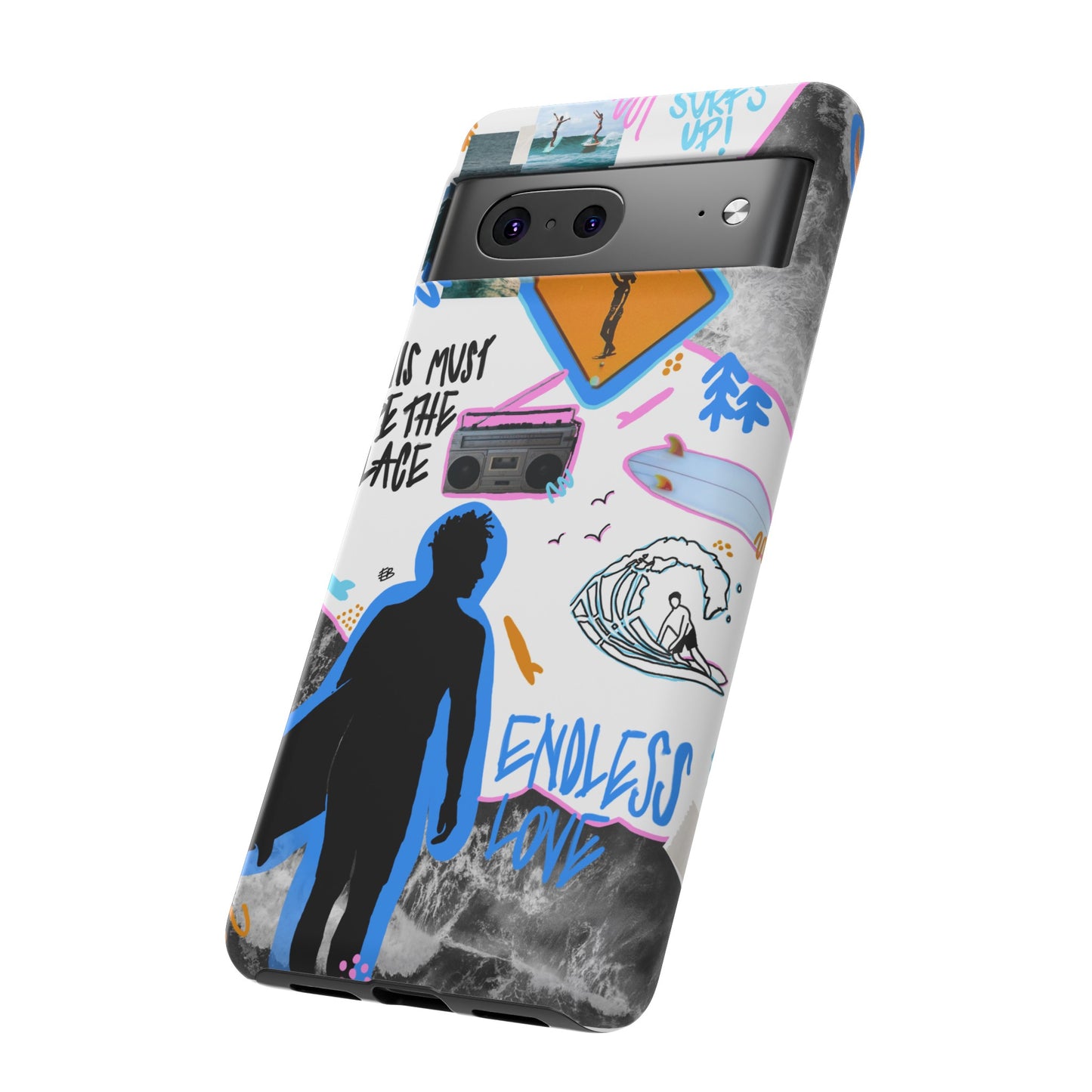 "surf's up" phone case