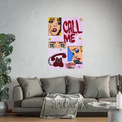 "call me" print