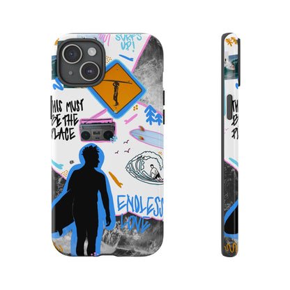 "surf's up" phone case