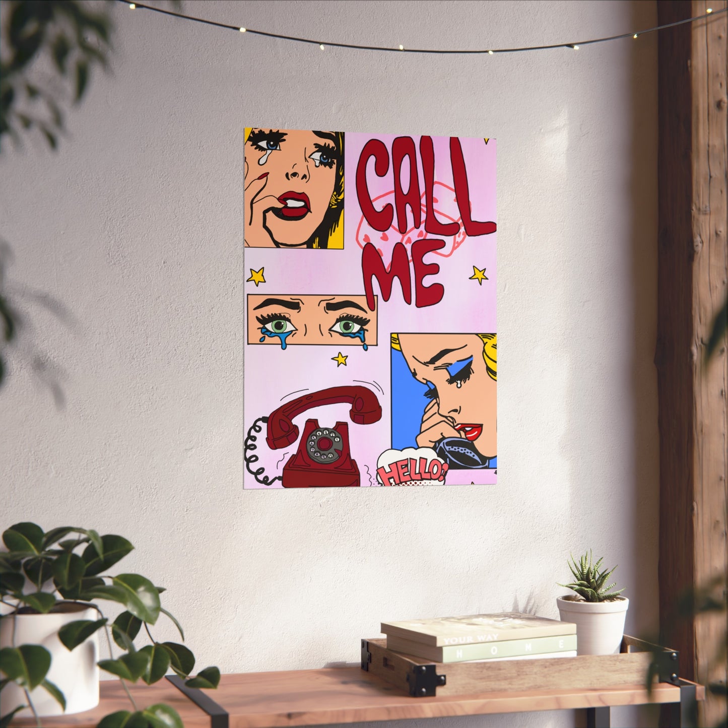 "call me" print