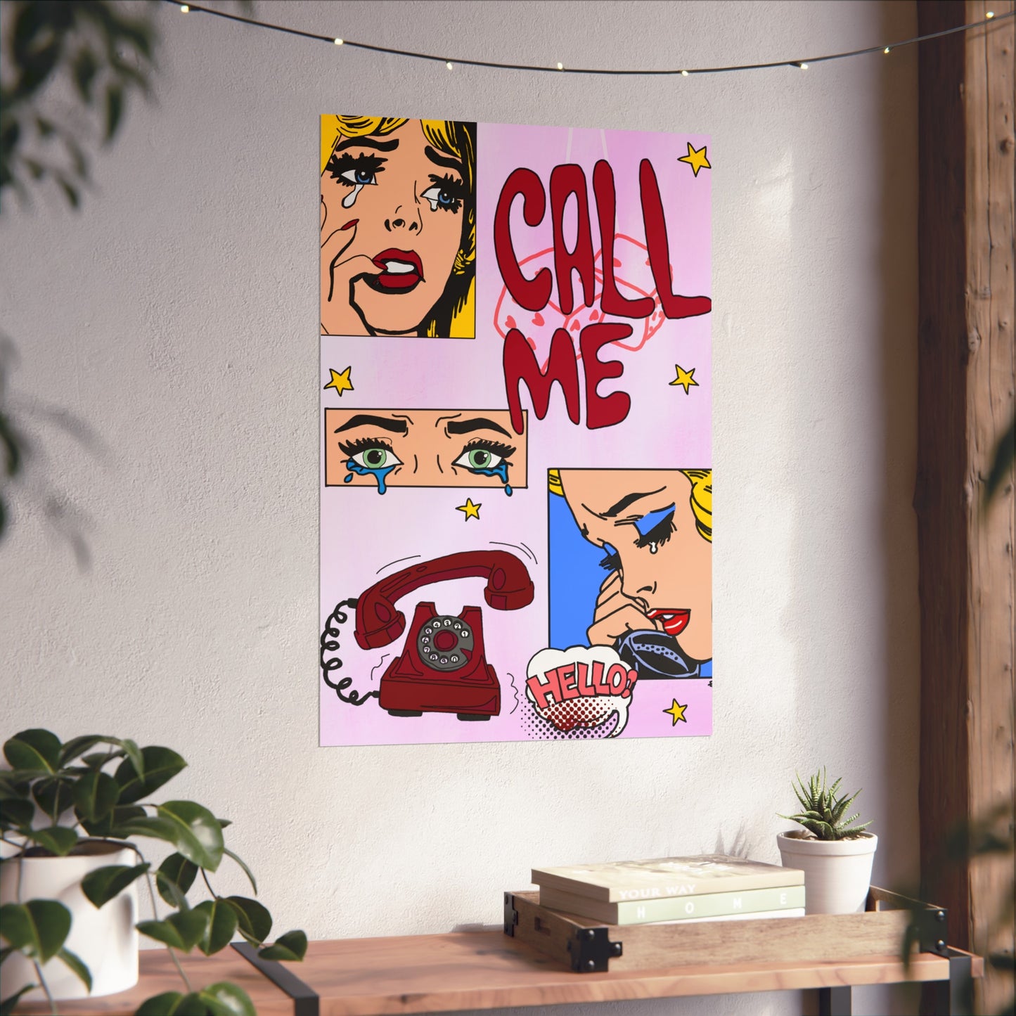 "call me" print