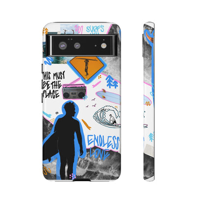 "surf's up" phone case